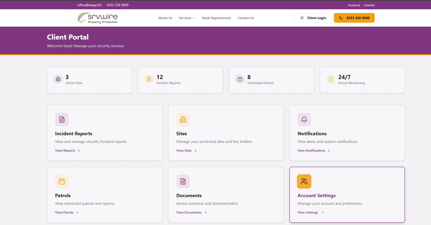 Tablet showing security management dashboard for alarm control